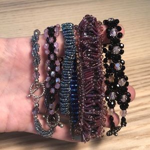Set of 5 Beaded Bracelets